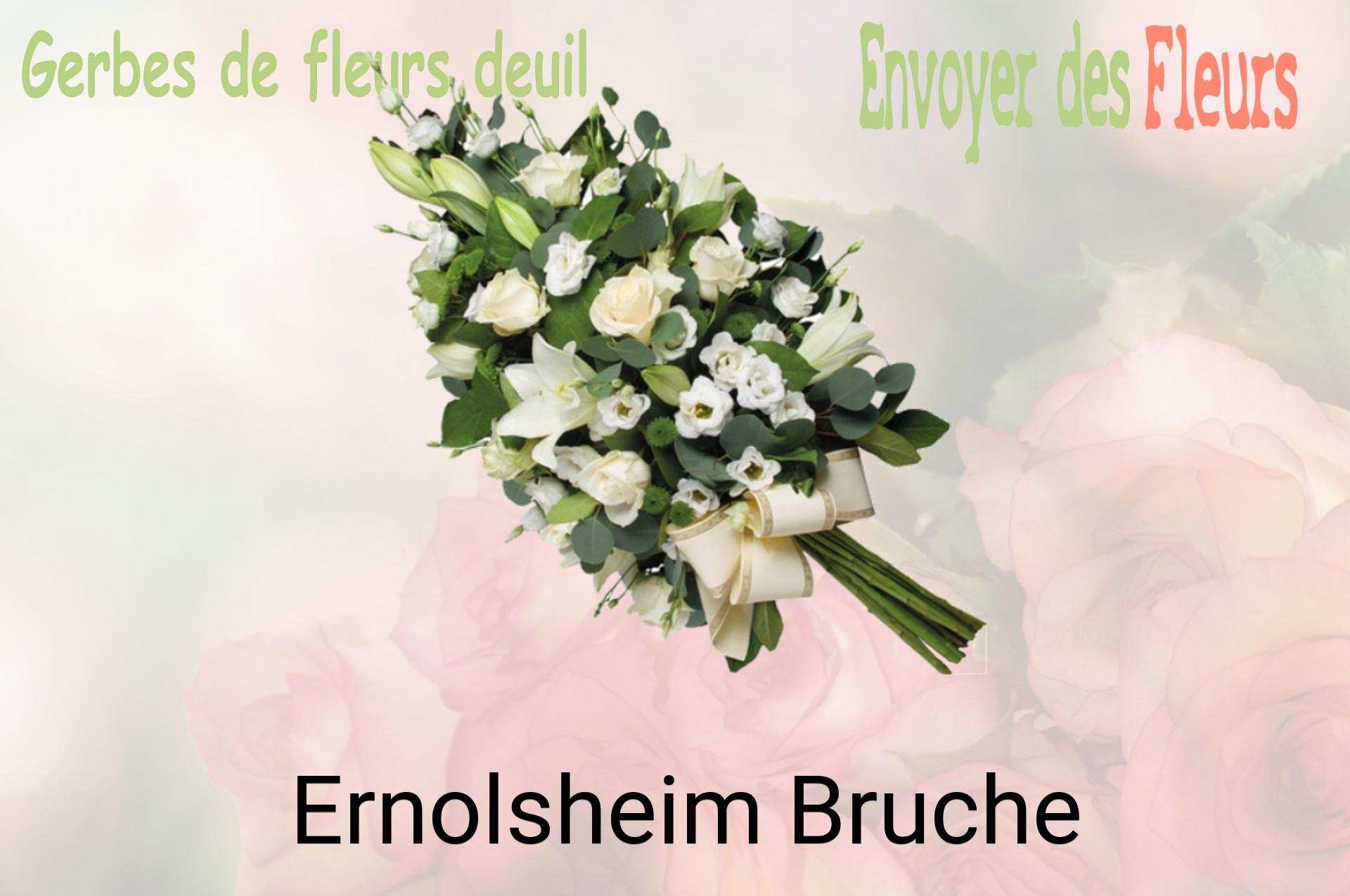 Gerbe de fleurs de deuil livrée à Ernolsheim-Bruche